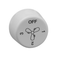 CLIPSAL 2031VF3CB-KBWE - 4-Position Fan Controller Knob White Suits Airflow Ceiling Fans