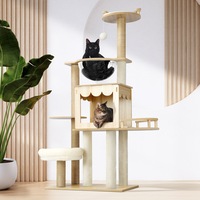 Alopet Cat Tree Tower Scratching Post Scratcher Cats Condo House Bed Furniture 131CM