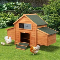 Alopet Rabbit Hutch Chicken Coop Large Hutches House Pet Run Cage Wooden Outdoor