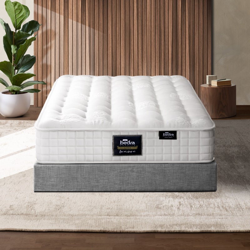 Bedra King Single Mattress 27cm Bed Luxury Tight Top Pocket Spring Foam Medium Firm