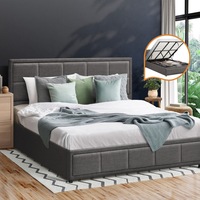 Oikiture Bed Frame King Size Gas Lift Grey BOSS