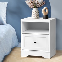 Oikiture Bedside Tables Drawers Bedroom Hamptons Furniture Storage Cabinet