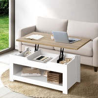 Oikiture Coffee Table Lift Up Top Modern Tables Hidden Storage Shelf Display