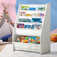Oikiture Kids Toy Storage Box Bookshelf Organiser Display Shelf DIY Storage Rack