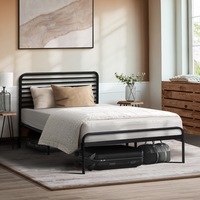 Oikiture Metal Bed Frame King Single Size Bed Base Beds Platform