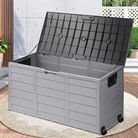 Livsip 290L Outdoor Storage Box Cabinet Container Garden Organiser Deck Tool Lockable