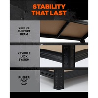 Sharptoo Garage Shelving 1.5m Shelves Warehouse Storage Rack Steel Pallet Racking