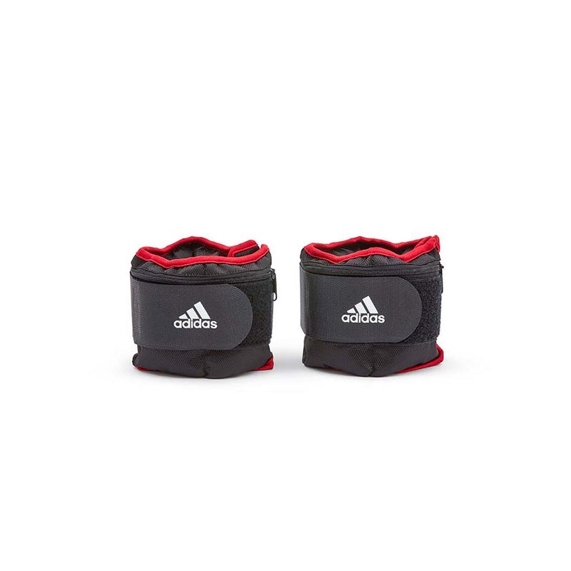 Adidas Adjustable Ankle Weights 2kg - Black Red Size OSFA