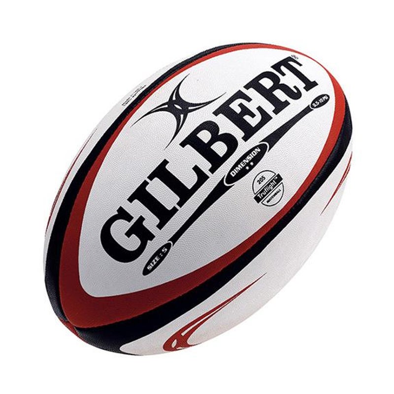 Gilbert Dimension Ball Size 5 – White Red Size 5