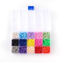 15 Grid Polymer Clay Beads Set Charms for DIY Jewelry Making Earring Finding AU