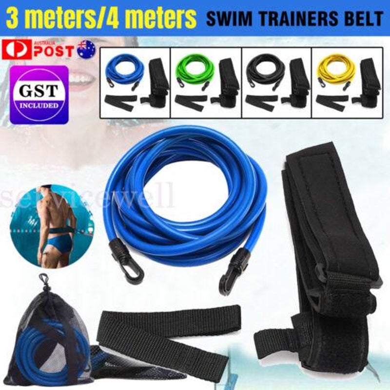 3M/4M Swim Trainer Belt Protective Swimming Resistance Pool Training Harness New Unbranded