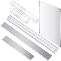 6Pcs/set Polymer Clay Craft Tools Acrylic Roller Rolling Pin Cutter Art DIY Tool