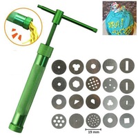 DIY Polymer Clay Gun Extruder Sculpey Sculpting Tool w/ 19 Discs Cake Tool Craft