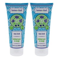 Face Scrub - Pack of 2 by Human+Kind for Unisex - 3.3 oz Scrub