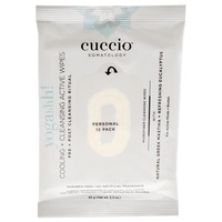 Somatology Yogahh Cooling Plus Cleansing Wipes by Cuccio Somatology for Unisex - 12 Count Wipes