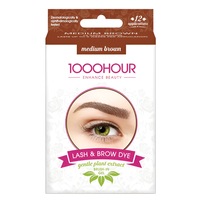 1000 Hour Plant Based Lash & Brow Dye Kit Med Brown