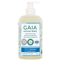 GAIA Natural Baby 2 In 1 Shampoo & Conditioner 500mL