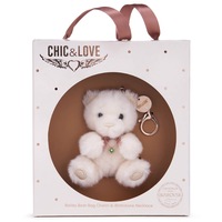 Chic & Love - Bailey Bear Bag Charm & Necklace August - Gift Set