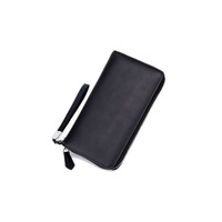 Ladies Genuine Leather Wallets with Card Slots - Black