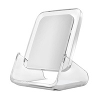 Vertical Charger Led Wireless Charging Stand Compatible for iPhone and Smartphone - White