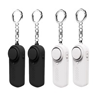 Personal Alarm CE Version 4 Pack - 2x Black - 2x White
