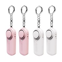 Personal Alarm CE Version 4 Pack - 2x White - 2x Pink