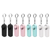 Personal Alarm CE Version 8 Pack - 2x Black - 2x Blue - 2x Pink - 2x White