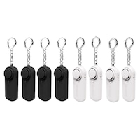 Personal Alarm CE Version 8 Pack - 4x Black 4x White