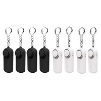 Personal Alarm CE Version 8 Pack - 4x Black 4x White