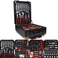 1000pc Tool Kit RATCHET SPANNERS Wrench Set Hand Tools Box Hardware Kit Wheels