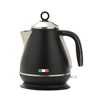 Vintage Electric Kettle Black 1.7L Stainless Steel Auto OFF 2200W