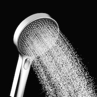 Decaura WELS Hand Held Shower Head 3-Mode Soft Rainfall Large Shower Panel Chrome