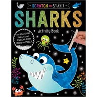 Scratch And Sparkle Sharks Activty Book by Amy Boxshall