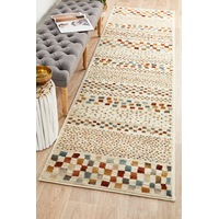 Rug Culture Bone & Rust Runner Rug