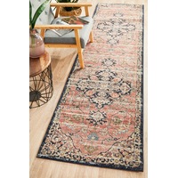 Rug Culture Brick Multi Vintage Look Aztec Runner Rug