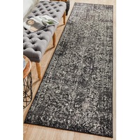 Rug Culture Charcoal Vintage Glam Runner Rug