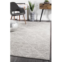 Rug Culture Grey & Bone Ivory Coastal Durable Rug