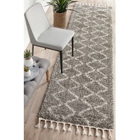 Rug Culture Grey & Bone Ivory Skandi Modern Shag Rug