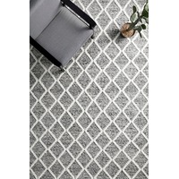 Rug Culture Grey & White Hand Loomed Scandi Rug