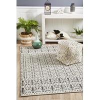 Rug Culture Levi 361 Ivory Black Rug