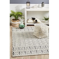 Rug Culture Levi 361 Ivory Black Rug