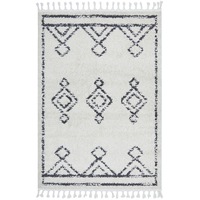 Rug Culture Natural & Charcoal Modern Berber Shag Rug