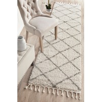 Rug Culture Natural Geometric Modern Shag Rug