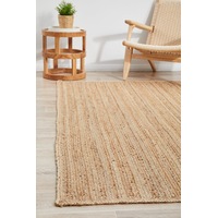 Rug Culture Natural Hand Braided Jute Rug