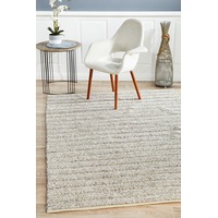 Rug Culture Natural Hand Woven Wool & Viscose Textured Rug