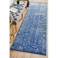 Rug Culture Navy Vintage Style Runner Rug