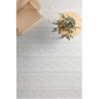Rug Culture Off White Textured Scandi Rug