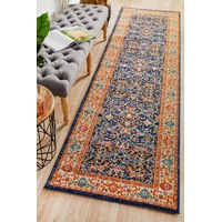 Rug Culture Rust Vintage Look Runner Rug