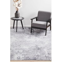 Rug Culture Silver & Grey Silk Look Printed Rug