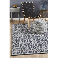Rug Culture Silver Hand Woven Wool Tribal Rug